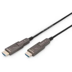 Digitus 4K - HDMI AOC Hybrid Glasfaserkabel mit 20m abnehmbaren Stecker