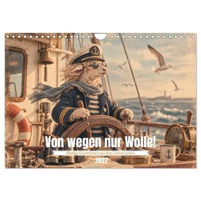 Von wegen nur Wolle! (Wandkalender 2027 DIN A4 quer), CALVENDO Monatskalender
