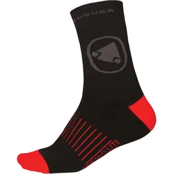 Endura, Herren, Sportsocken, Thermolite II Socken 2 Pack (37 - 42), Schwarz