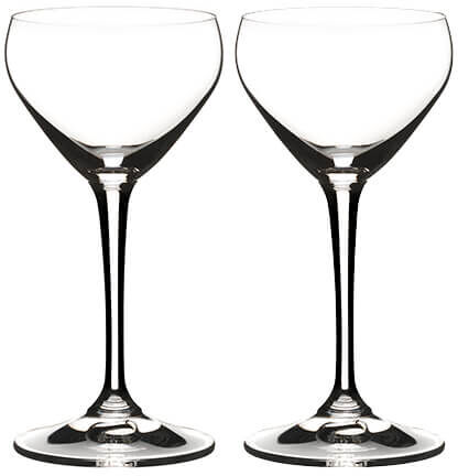 Riedel Bar Set of 2 Nick And Nora Glasses