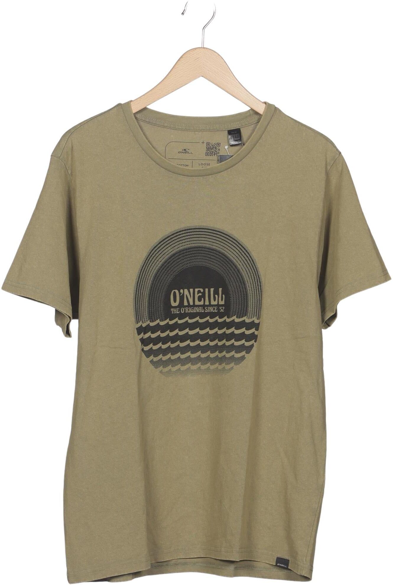 O Neill Herren T-Shirt, Grün, Gr. M, Baumwolle - Second Hand