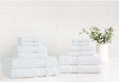 London Fog Signature Solid 12 Piece Towel Set