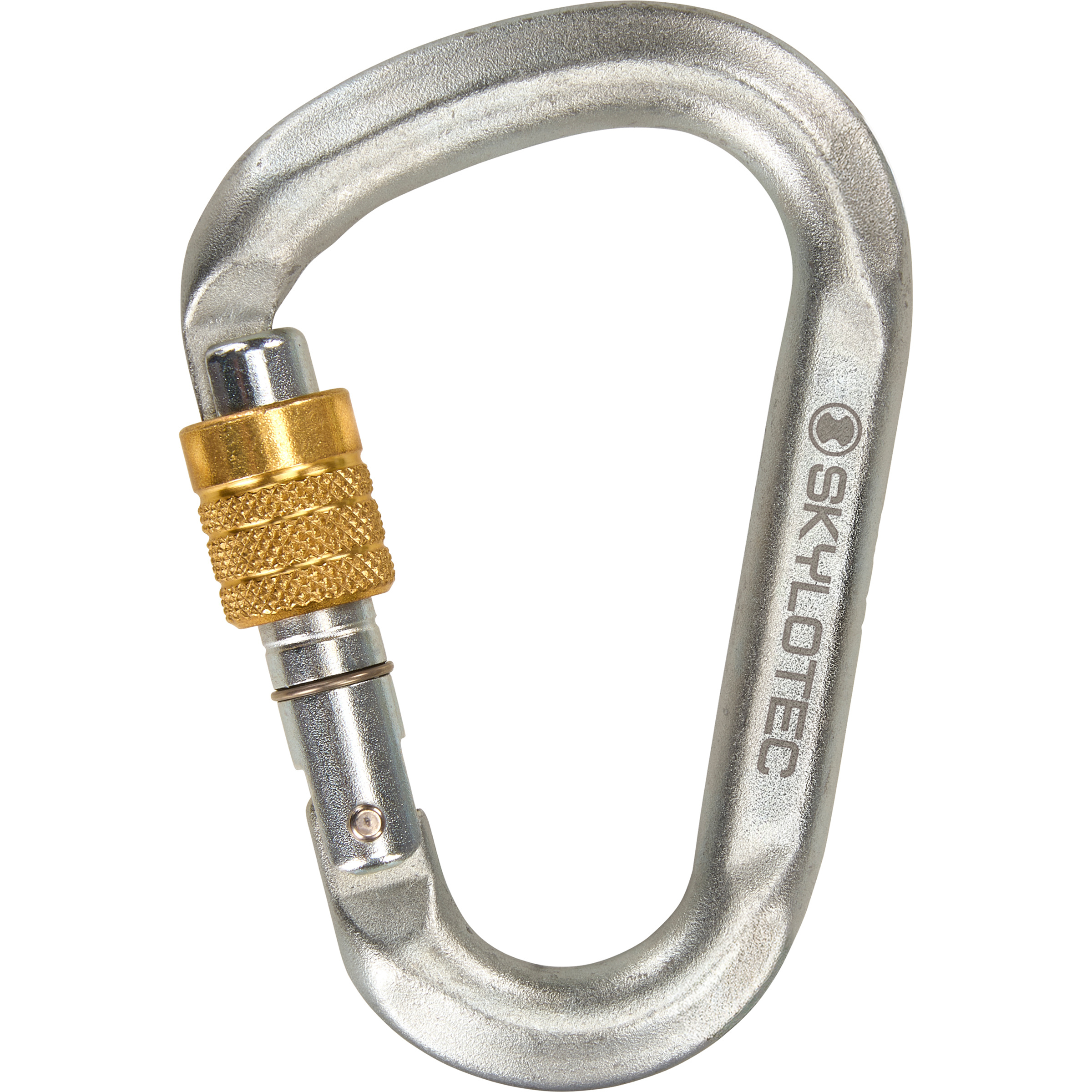 Skylotec Snappy Steel Screw Gate Karabiner Karabiner silber Alpinklettern | Eisklettern | Sportklettern