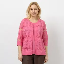 DAWID by Dawid Tomaszewski Jersey-Cardigan Ausbrenner-Motiv figurumspielend