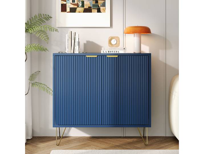 Buffet Rosahqnda, armoire de cuisine, armoire de rangement à 2 portes, pour cuisine, salon, couloir et salle à manger