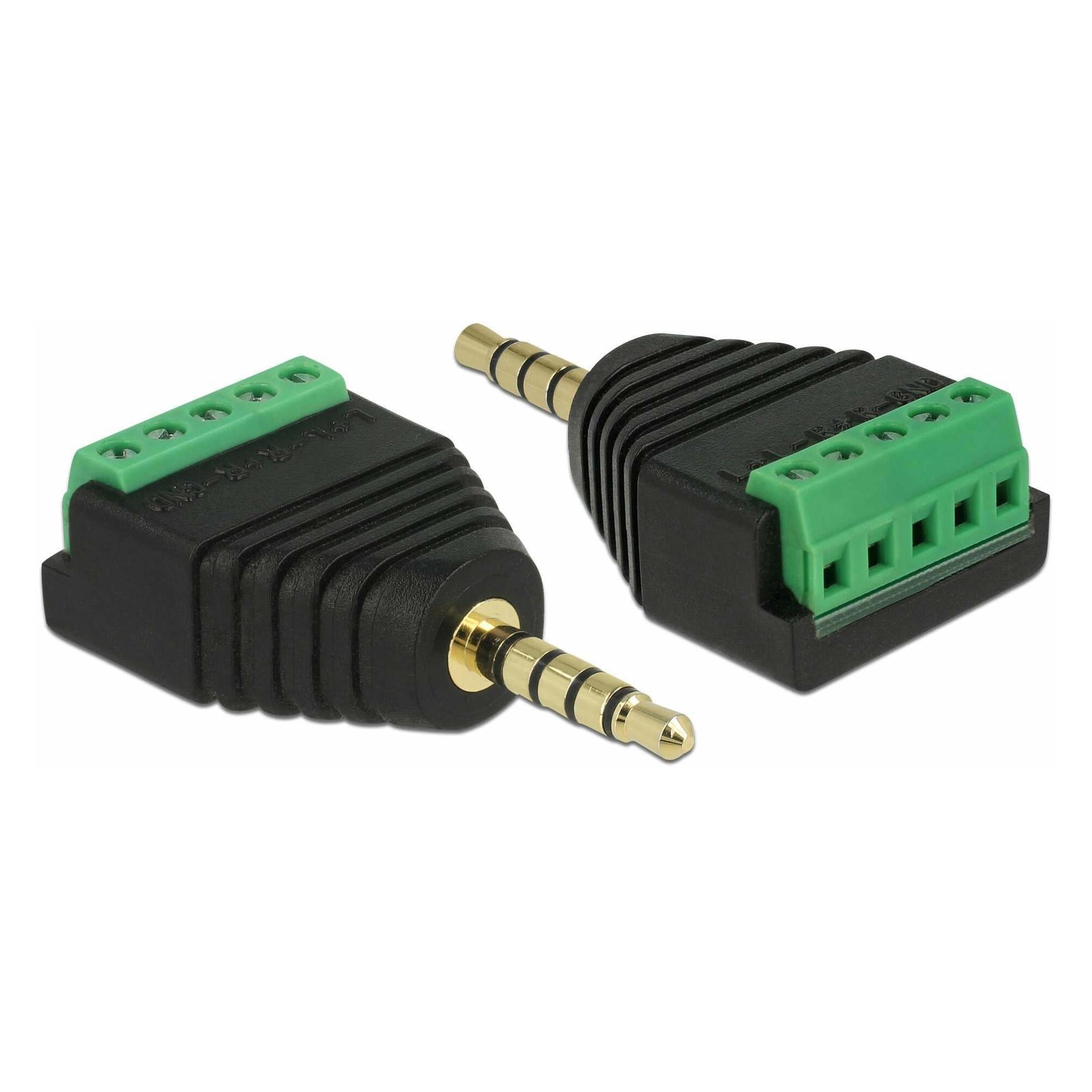 Delock Terminalblock 3.5mm Klinke Stecker (Zubehör) (65947)