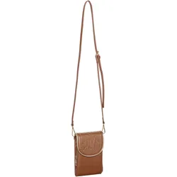 HV POLO Handytasche Argentina mit goldenen Perlen in cognac, Größe: onesize