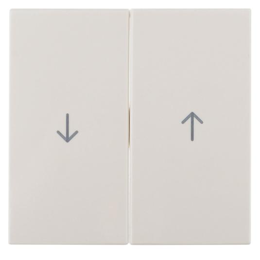 Hager Cremefarbener Doppelverschlussschlüssel mit Pfeilaufdruck (5316258992) (5316258992)