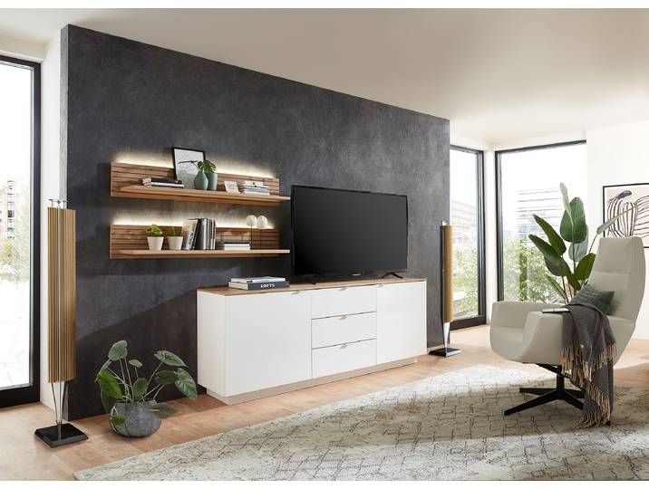 Enfilade 180cm Blanc/Blanc