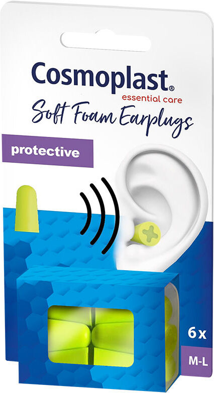 Cosmoplast Tapones oídos espuma 6 u