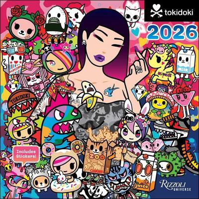 Tokidoki 2026 Wall Calendar (Includes Stickers)