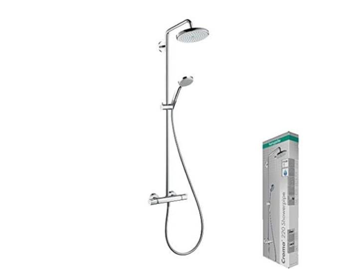hansgrohe Croma Colonne de douche 220 1 jet avec mitigeur thermostatique\, chromé\, 27185000