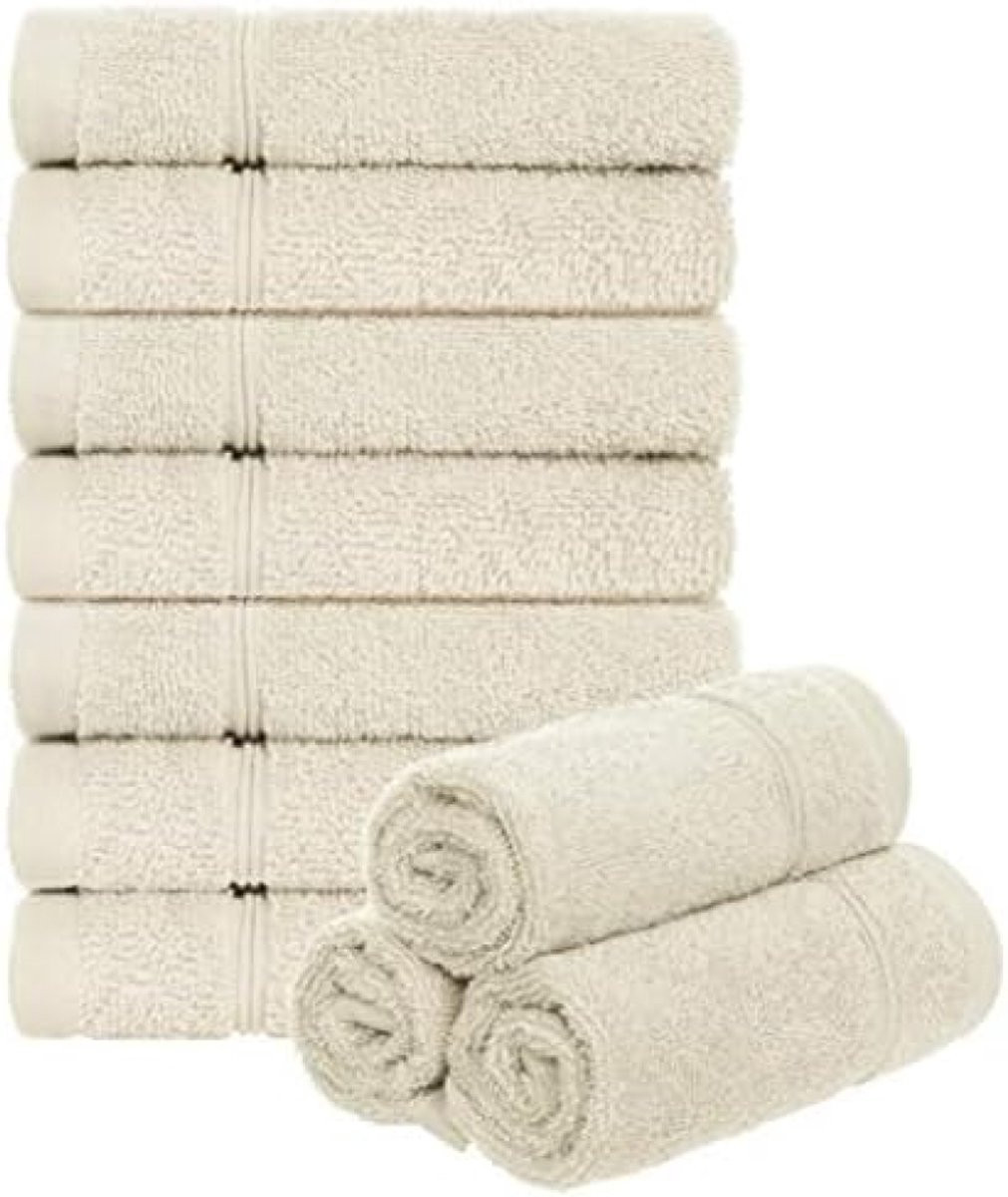 PromoHome Set van 10 badstof washandjes - 30 x 30 cm