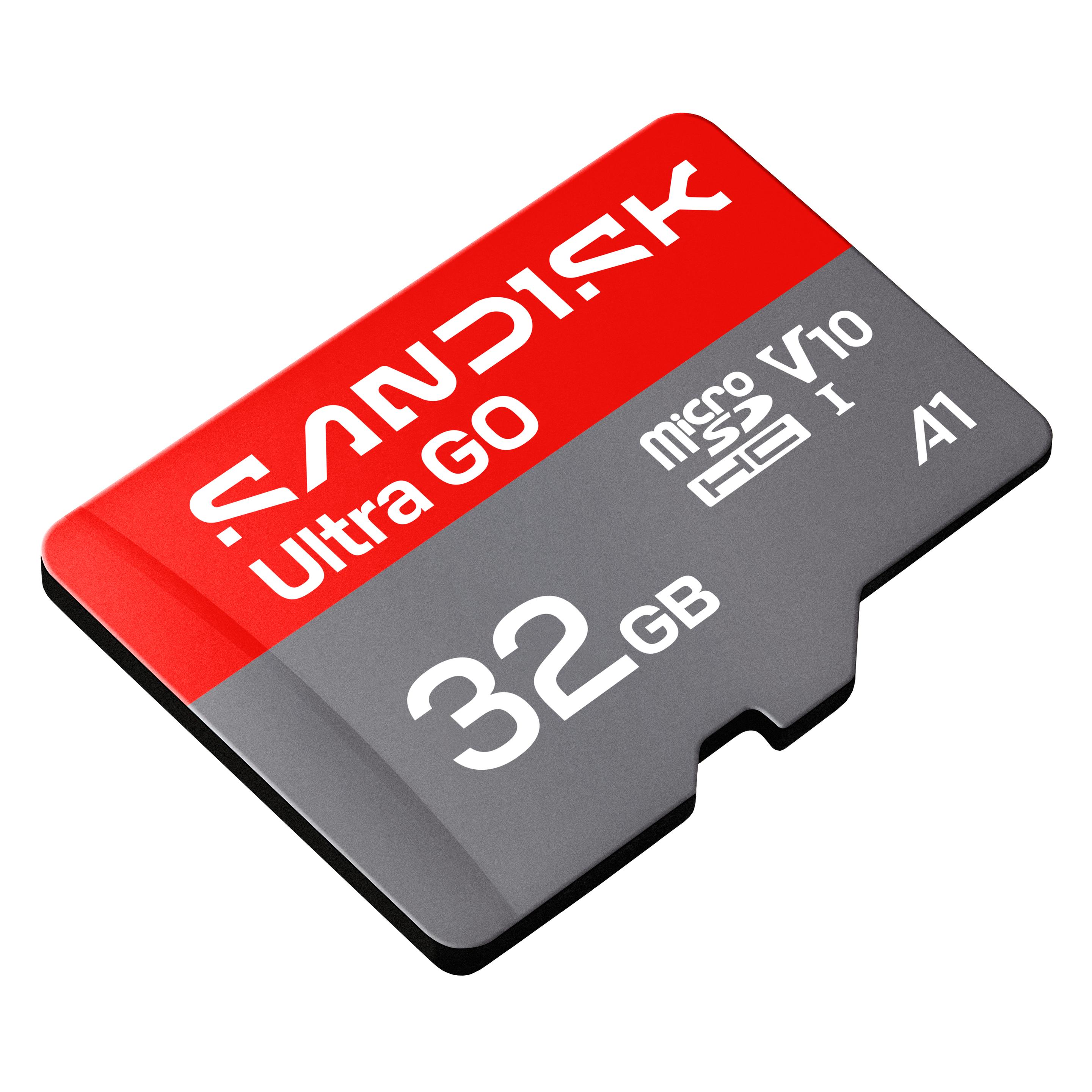 Sandisk Ultra GO (32 GB, microSDHC, U1, UHS-I) (SDSQUGN-032G-GN6MN)