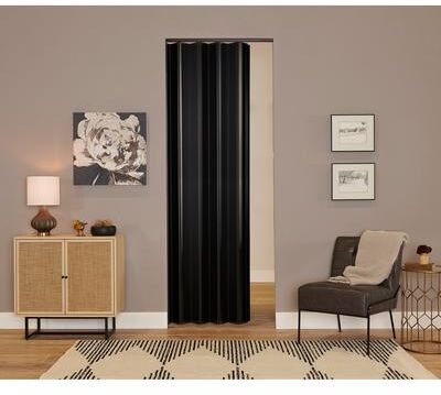 Spectrum Woodshire Black MDF 48-inch x 96-inch Folding Door