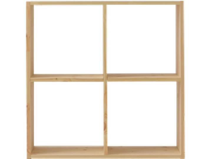 Etagère bois massif 2x2 cases Elio