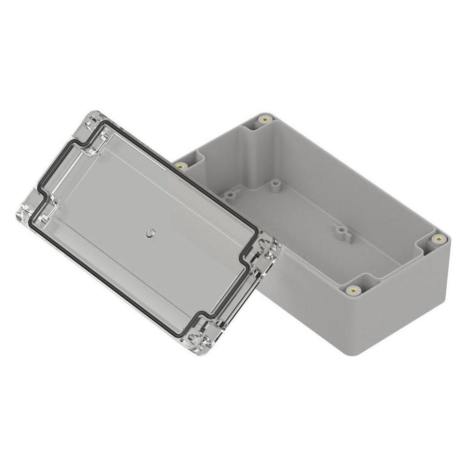 RS PRO Polycarbonat Universal-Gehäuse Hellgrau Auss (ZP160.80.60SJp TM PC)