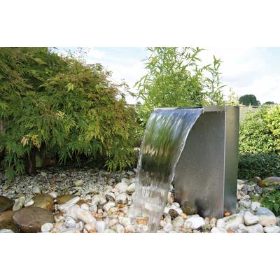 Gartenbrunnen UBBINK "Venezia", silber (silberfarben), Edelstahl, Wasserspiele
