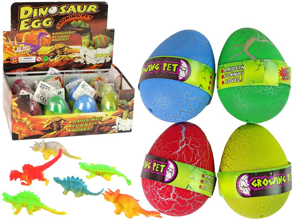 LeanToys Uitbroedend Magisch Dinosaurusei Kleurrijk 6 cm