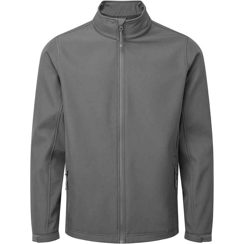 Premier Mens Recycled Wind Resistant Soft Shell Jacket (Dunkelgrau)