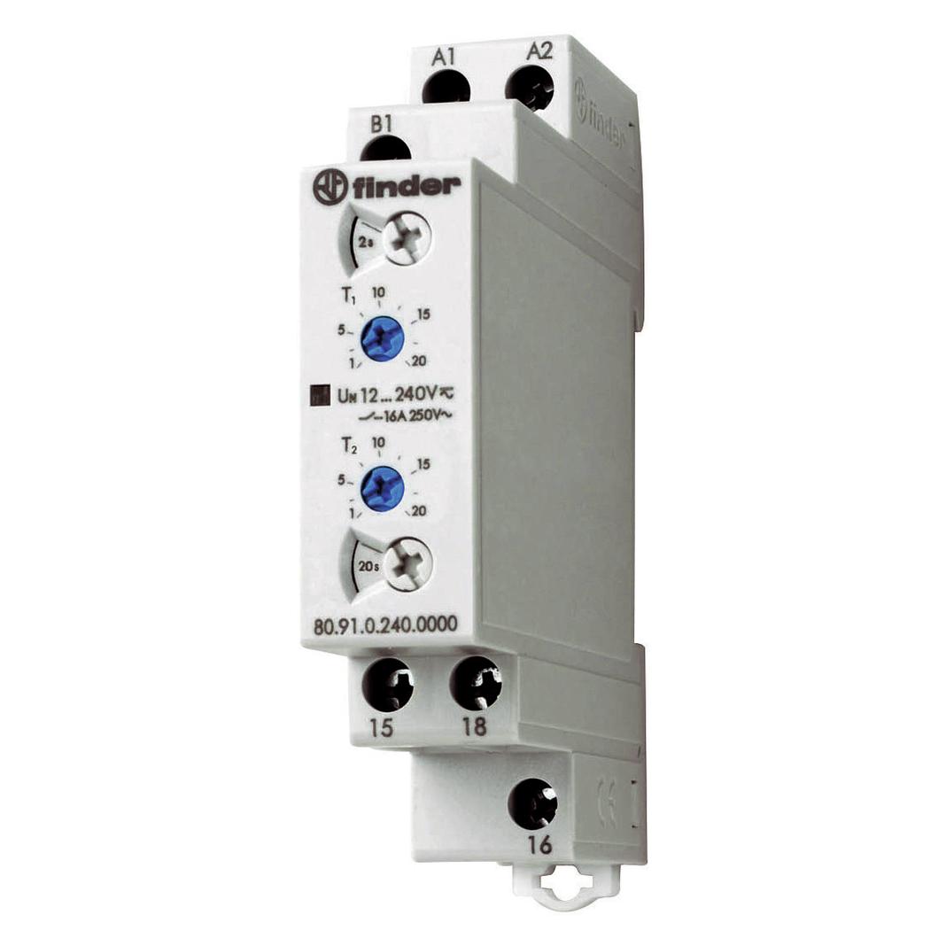 Finder Taktgeber asymetrisch 1W, 12-240VAC/DC,16A 80.91.0.240.0000 (809102400000)