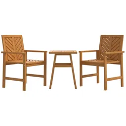 vidaXL 3-tlg. Garten-Lounge-Set Massivholz Akazie