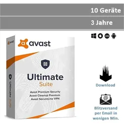 Avast Ultimate Suite 2026, 10 Geräte - 3 Jahre, Download