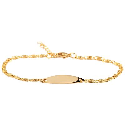 Armband ADELIA´S "Armband aus Edelstahl 18 cm", gold, Armbänder, Damen, 18cm, Edelstahl, Armband, Ideal zum Verschenken – schlicht und stilvoll