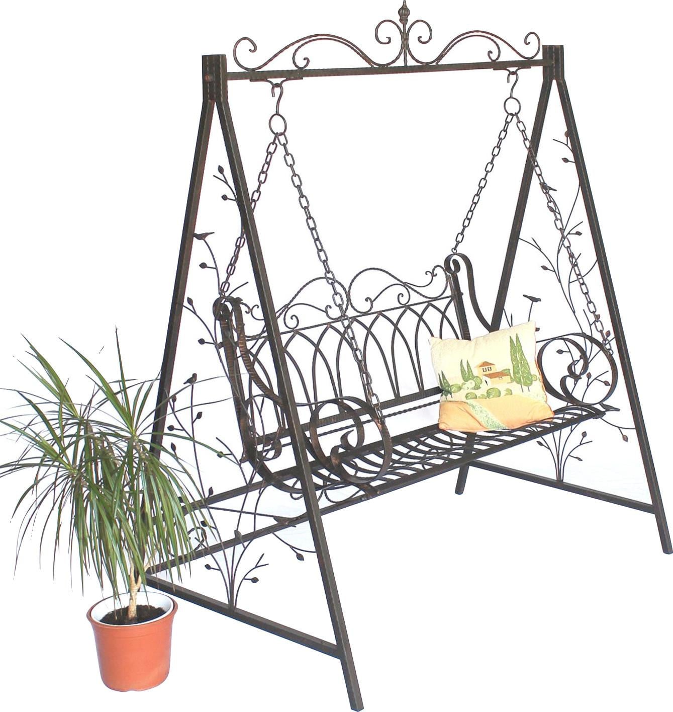 DanDiBo Hollywood schommel model 18688 met 2 zitplaatsen in antiek/vintage design van smeedijzer