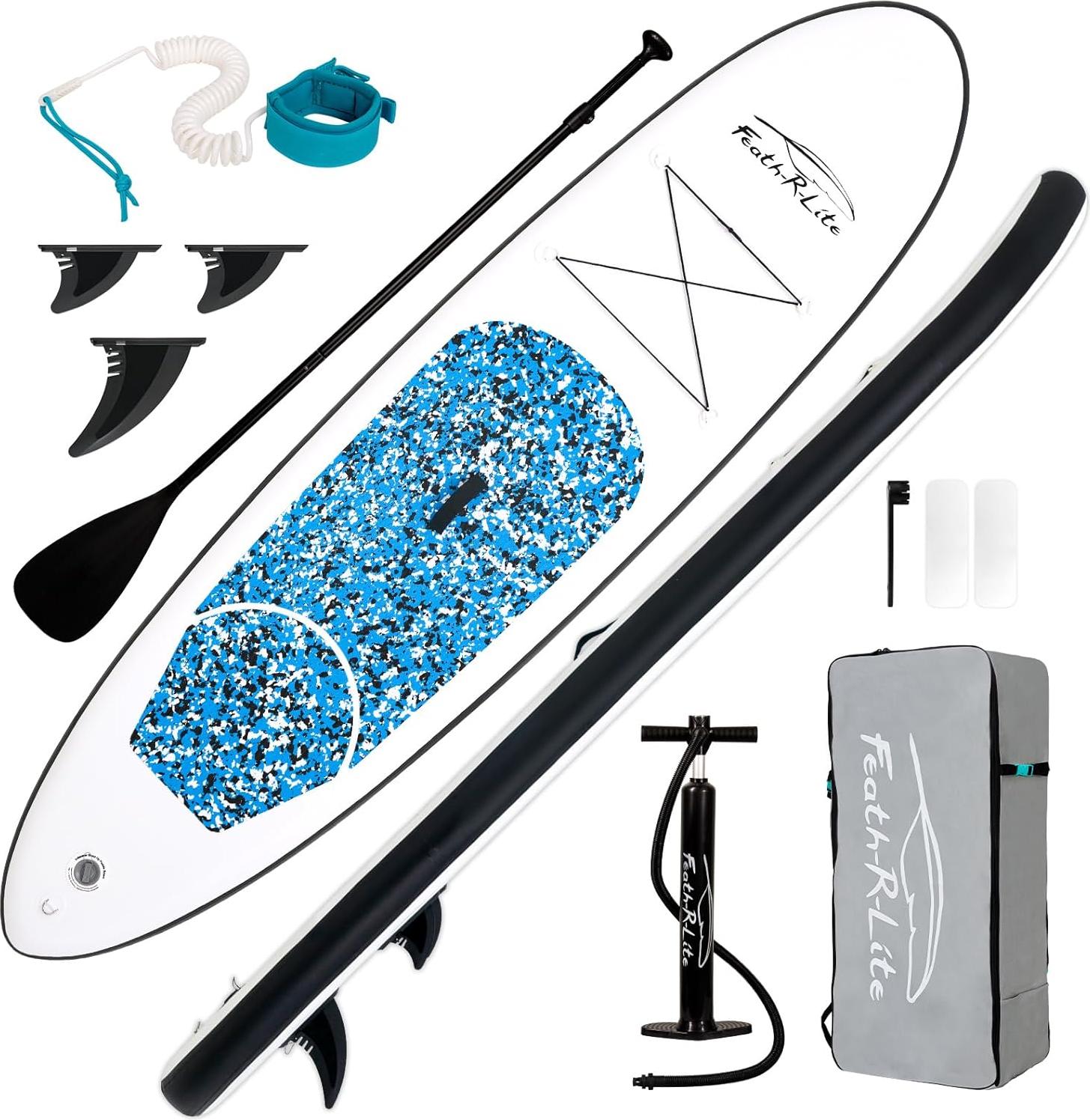 Aufblasbares Stand-Up Paddleboard Komplett mit Zubehör für Erwachsene - Stabilität und Langlebigkeit für Paddeln, Yoga und Surfen