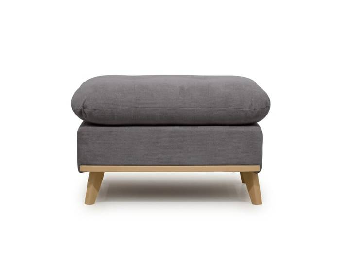 Pouf gris moyen