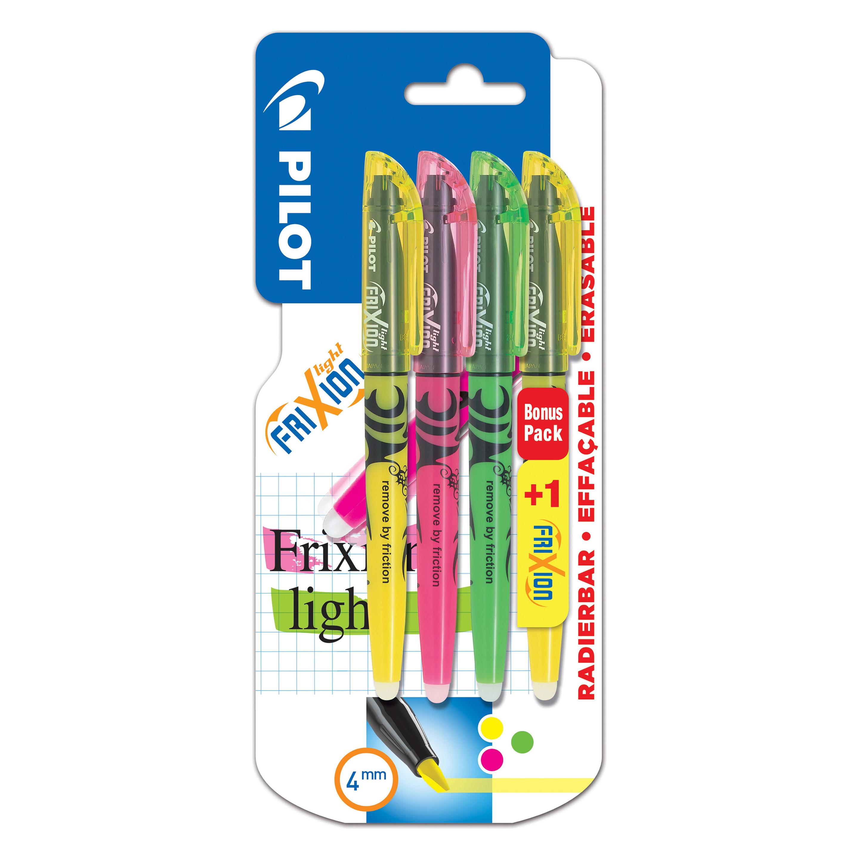 Pilot FriXion Light + Light gratis (4x) (SWFRL2YPG)