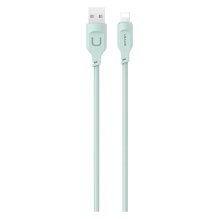 Usams Kabel lightning Fast Charging 2,4A Lithe Series 1,2m zielonygreen SJ565USB (1.20 m) (SJ565USB04)