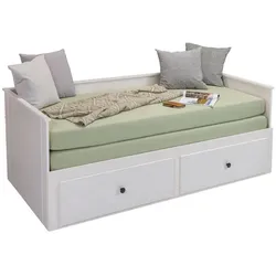 Inter Link Funktionsbett Polina 90/180x200 cm Holz Weiß