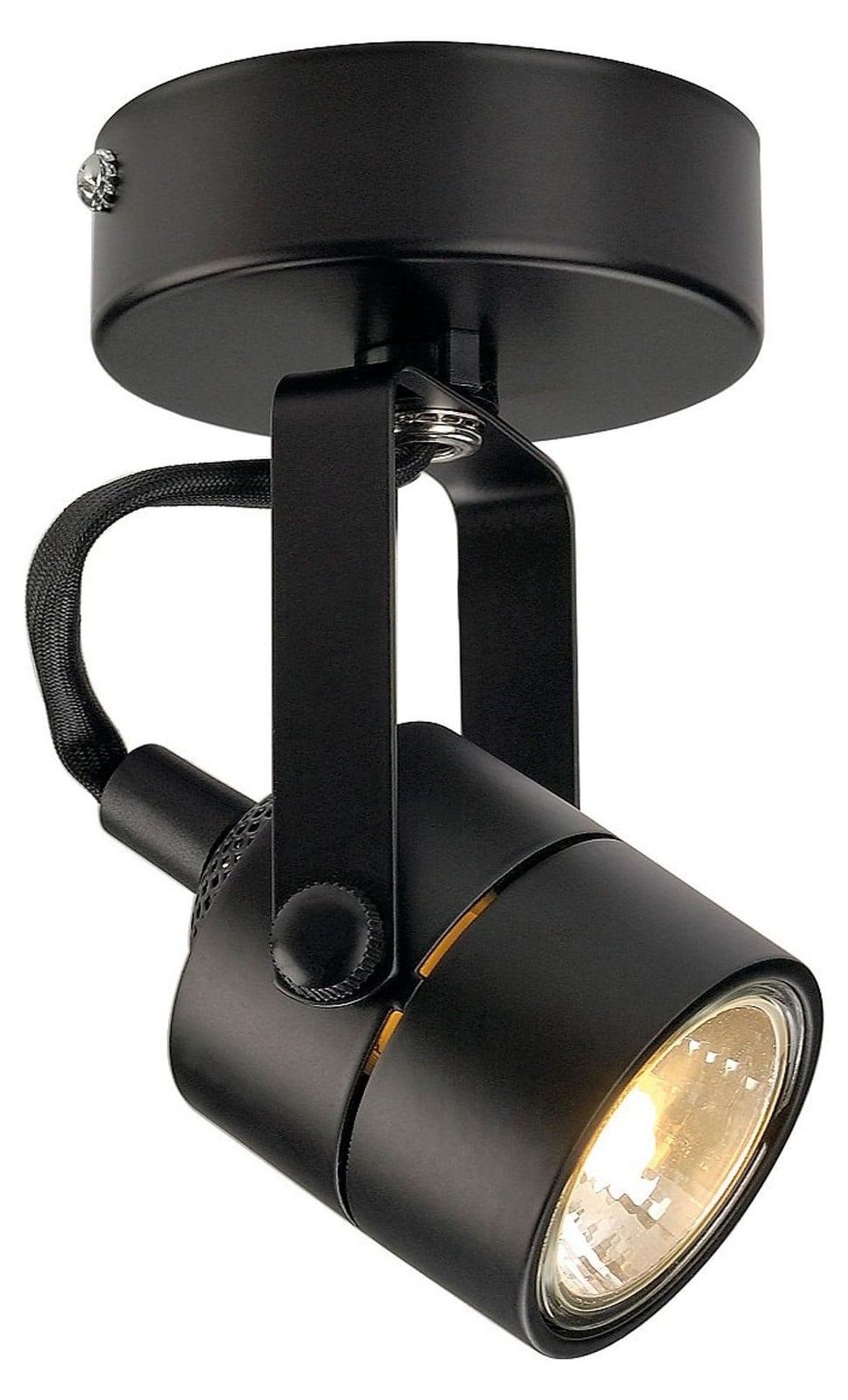 SLV Design spot Spot 79 ronde opbouwspot zwart 230V