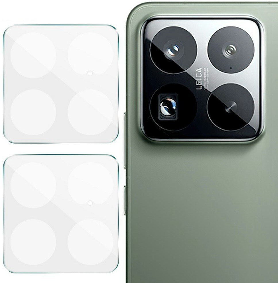 INCOVER Xiaomi 15 Pro - Hærdet Kameralinsebeskyttelsesglas - 2 stk - Gennemsigtig