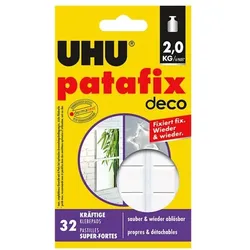 UHU Doppelseitige Klebepads »patafix« 47910 transparent