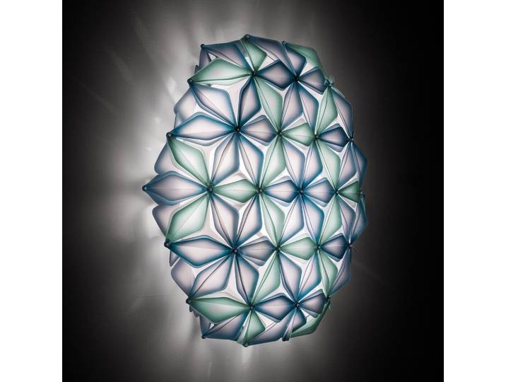 La Vie L Deckenleuchte, Breite 71cm, blau - Slamp - Wohnzimmer - Design - Kunststoff - Rund
