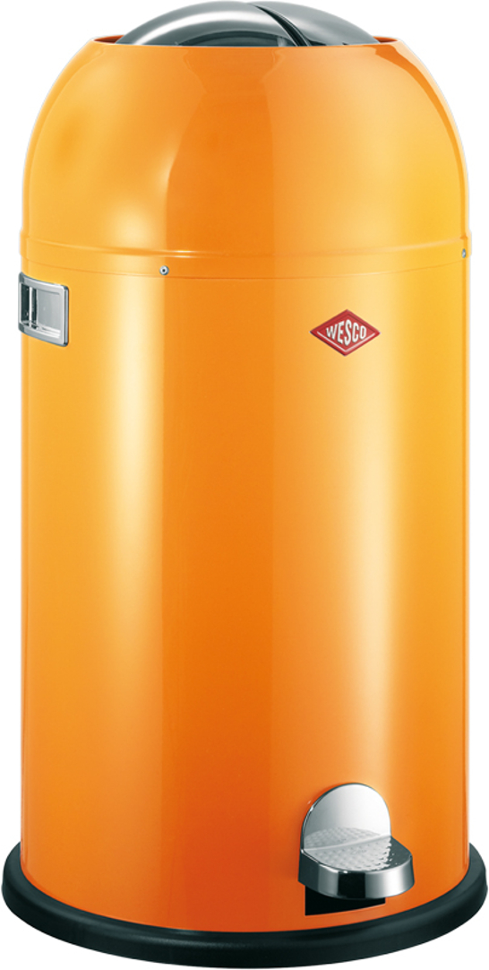 Wesco Abfallbehälter / Mülleimer Kickmaster Soft, 33 Liter, Farbe Orange
