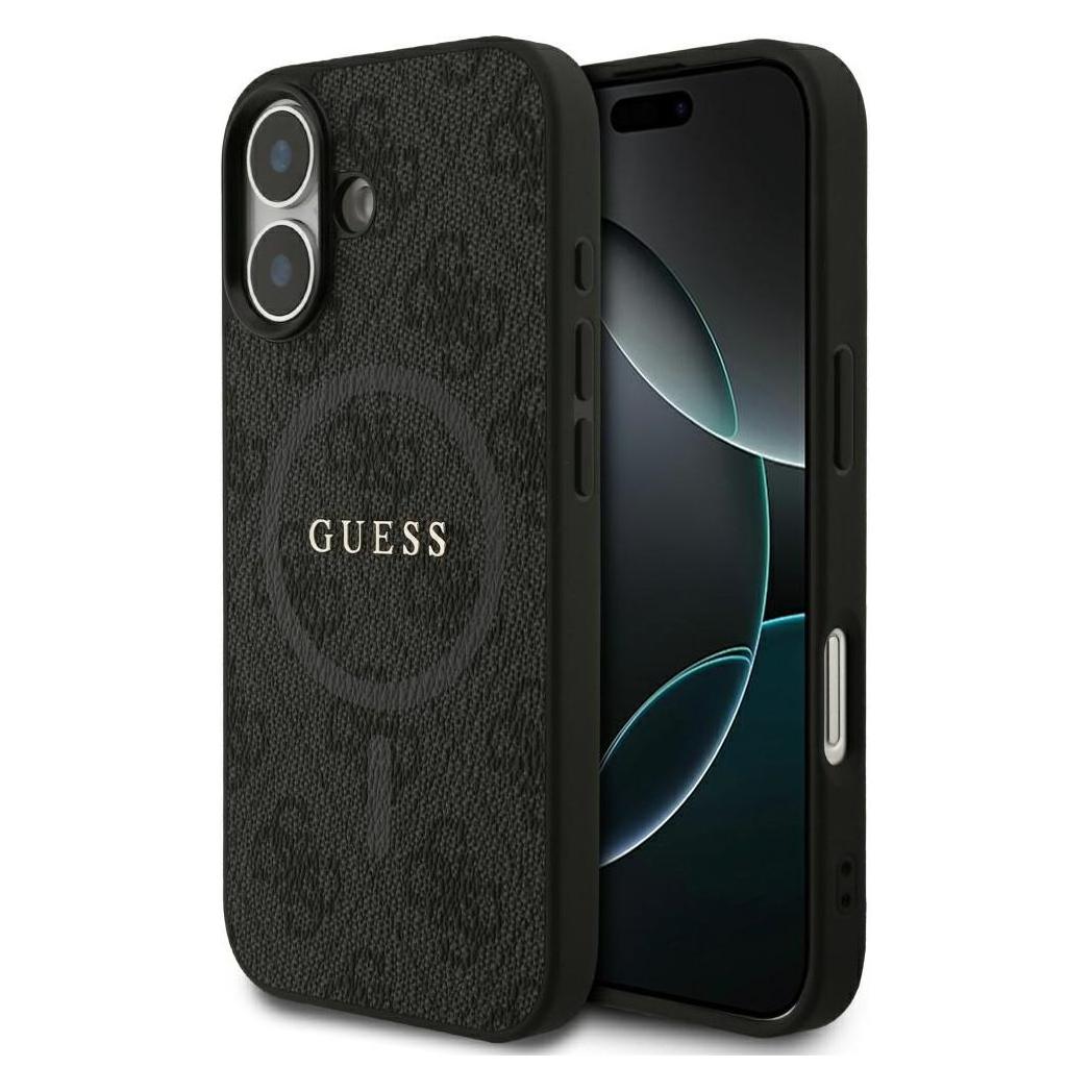 Guess - 4G Ring Classic Logo MagSafe (GUHMP17SG4GFRK) - iPhone 17 - Black (Apple iPhone 17) (GUHMP17SG4GFRK)