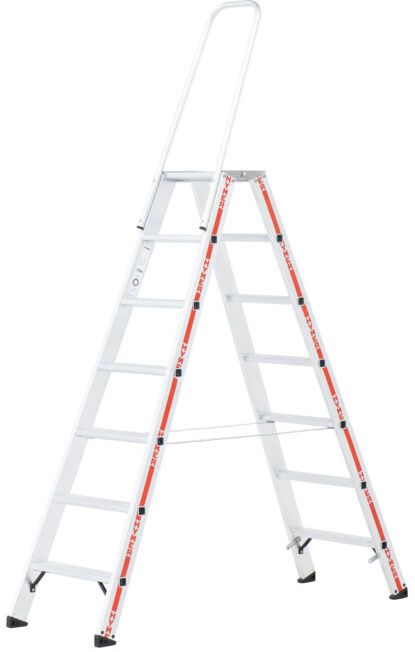 Escabeau avec étrier de retenue, 2x7 marches Hymer (807414)
