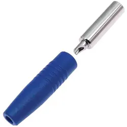 RS PRO 4 mm Bananenbuchse Blau, Kontakt vernickelt, 30V / 24A, Lötanschluss, Messtechnik, Blau