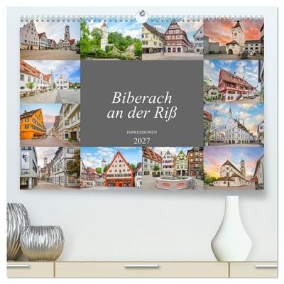 Biberach an der Riß Impressionen (hochwertiger Premium Wandkalender 2027 DIN A2 quer), Kunstdruck in Hochglanz