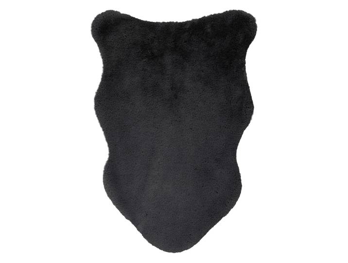 Hochflor-Teppich KAYOOM Cosy Sheepskin 525 , schwarz (graphit), B:60cm H:25mm L:90cm, Polyester, Teppiche, Hochflor-Teppich, Fell Kannichen Haptik, weich kuschelig