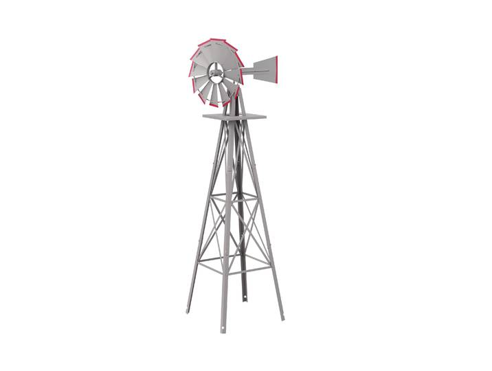 Windrad silber 125 cm