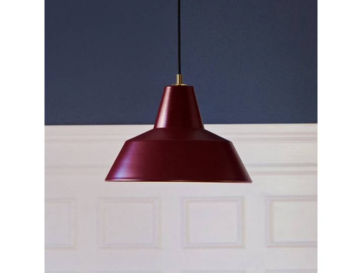 Workshop W2 Pendelleuchte, rot, Alu, E27- Made By Hand - Esszimmer - Design - Aluminium - Einflammig