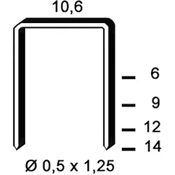5x Alsafix, Tackerklammern + Tackernägel, Klammern Type PF 6 mm aus Stahldraht verzinkt (5000 Stück)