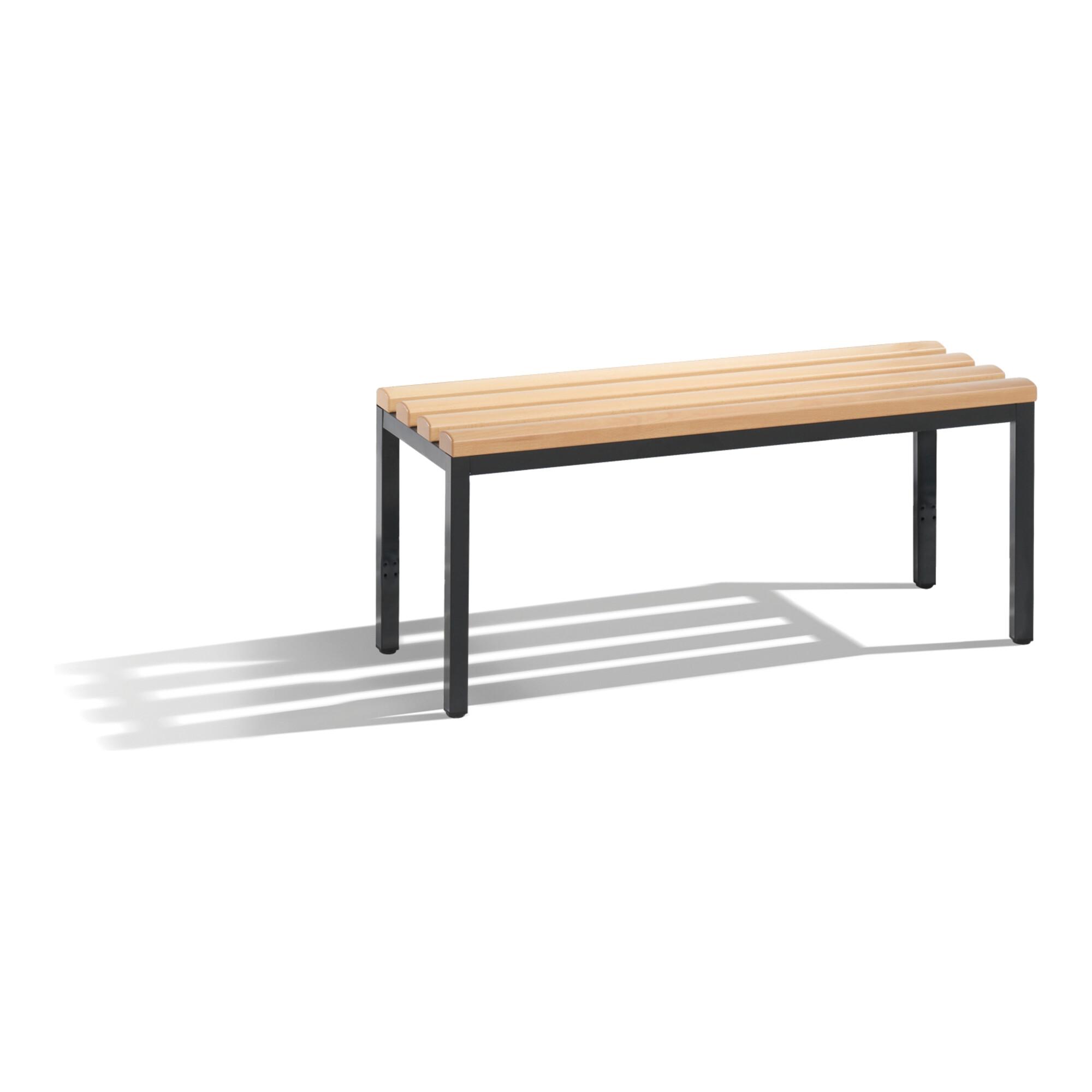C+P Umkleidebank Basic, H420xB1000xT353mm Farbe Gestell Schwarzgrau ; C + P Möbelsysteme (8050-000|S10000)