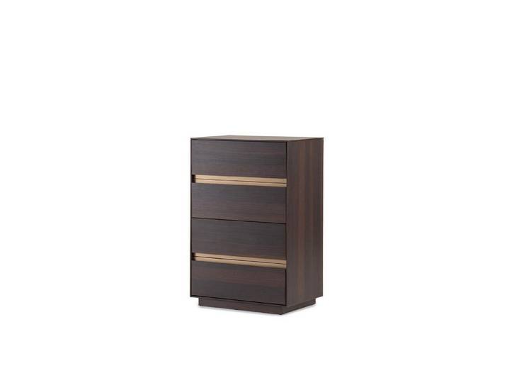 Xlmoebel Kommode XLMOEBEL Holzkommode in Braun mit 4 Schubladen (Einzelartikel, 1 St., Holzkommode, 4 Schubladen), Made in Europa