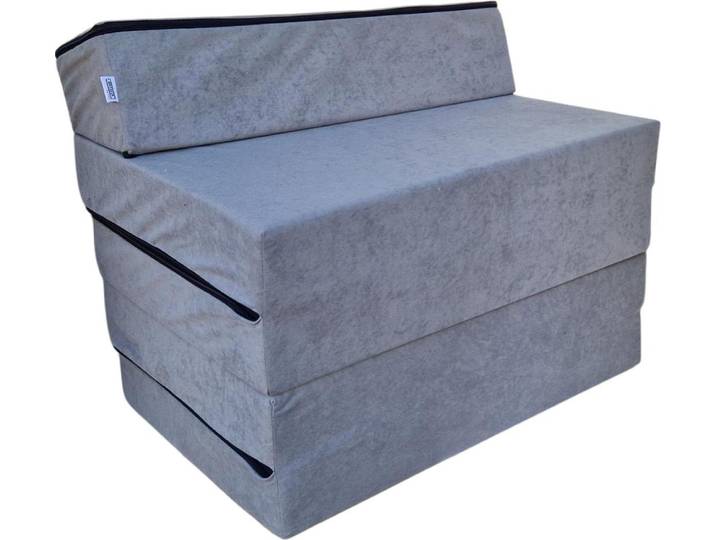Fauteuil matelas pliant avec dossier 195x70x10 cm - 1008\, confortable\, portable\, pliant\, idéal voyage\, camping et invités